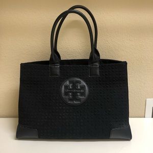 Tory Burch leather / nylon tote